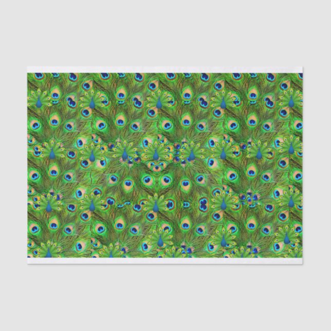 Papel De Seda Peacock Feathers Tissue giftwrap (Frente )