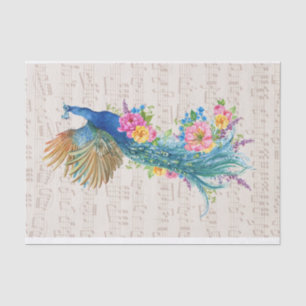 Papel De Seda Peacock Florals on Sheet Music