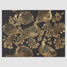 Peacocks de ouro em Preto