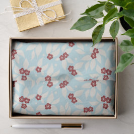 Papel De Seda Pear Tree Holiday - Pear blossom - Cranberry Red