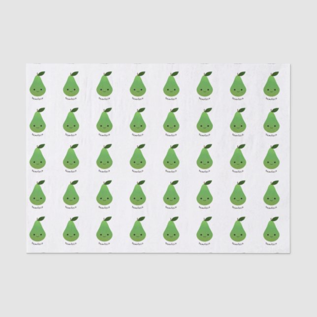 Papel De Seda Pearfect Cute Kawaii Pear (Frente )