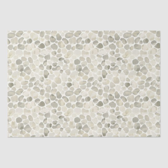 Papel De Seda Pebble com estilo de tinta Aquarela Neutro (Frente )