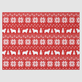Papel De Seda Pecuária Polonesa Caçadores de Natal Vermelho