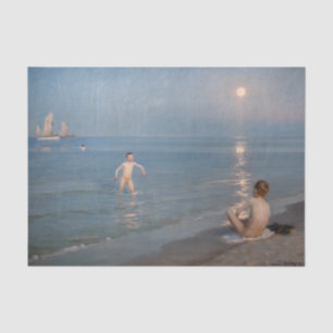 Papel De Seda Peder Severin Kroyer - Boys Bathing em Skagen