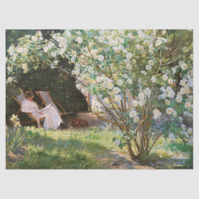 Papel De Seda Peder Severin Kroyer - Rosas (Frente )