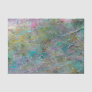 Papel De Seda Pedra Cristal Arredondada Multicolorida Arco-íris 