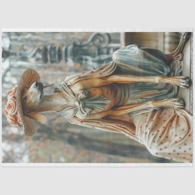 Papel De Seda Pedra Vitoriana como a Grande Decoupage de Dane (Frente )