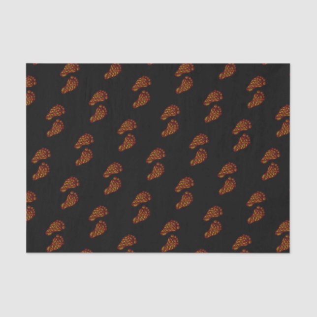 Papel De Seda Pegadas de Bebê (Frente )