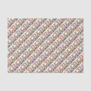 PAPEL DE SEDA PEGADAS DE PATAS BANHEIRA DE PÁSSAROS