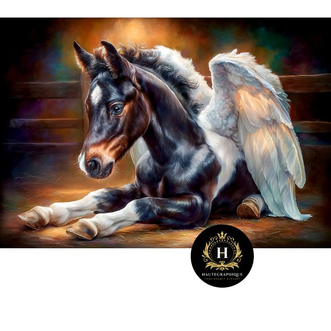 Papel De Seda Pégaso Negro Alado Celestial Decoupage (Criador carregado)