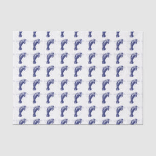 Papel De Seda Peixe-boi Emergindo da Água Desenho