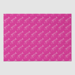 Papel De Seda Peixe Bonito Cachorro, Rosa-Rosa-Rosa-Quente