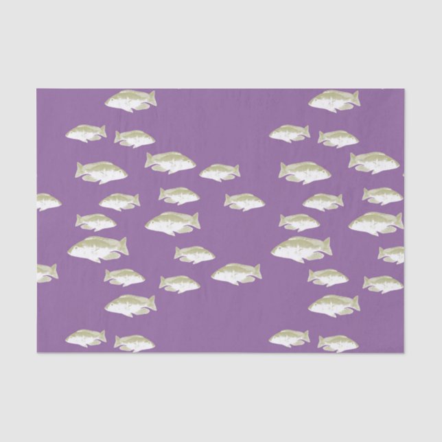 Papel De Seda Peixe em roxo (Frente )