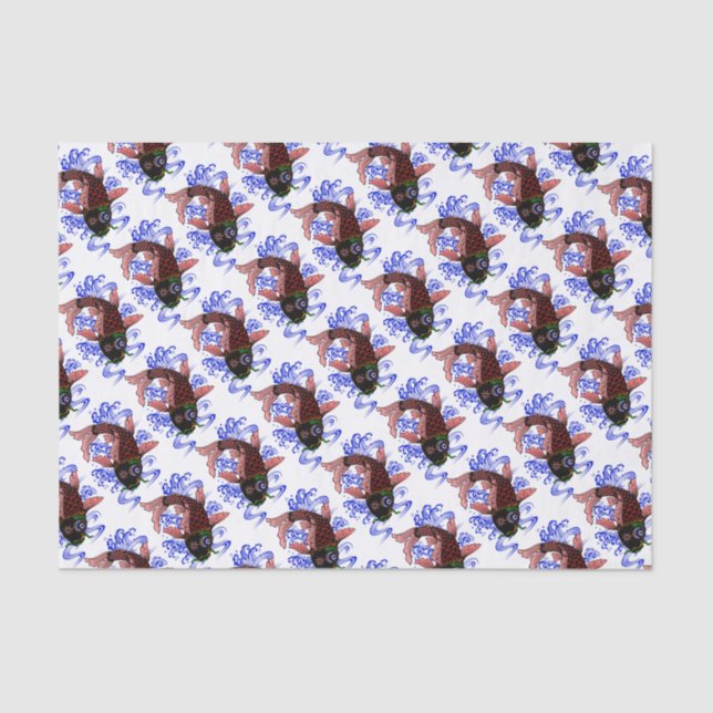 Papel De Seda Peixe japonês (Frente )