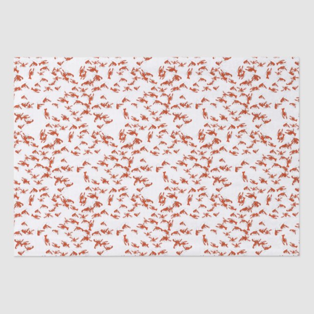 Papel De Seda Peixe-lata vermelho (Frente )