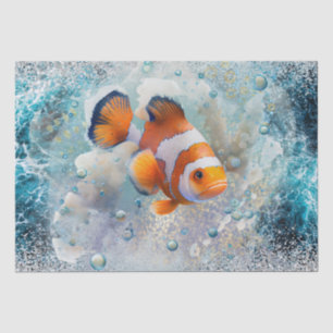 Papel De Seda Peixe-Palhaço Tropical