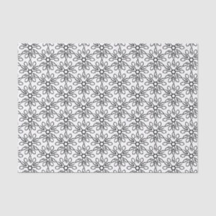 Papel De Seda Peixe preto e branco e padrão do gancho