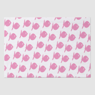 Papel De Seda Peixe Rosa Engraçado