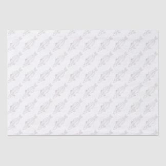 Papel De Seda Peixes Brancos da Escola Oriental, de Cor Rosa Sua