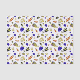 Papel De Seda Peixes coloridos