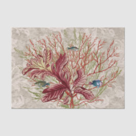 Papel De Seda Peixes de algas marinhas de Coral Vermelho Aquátic