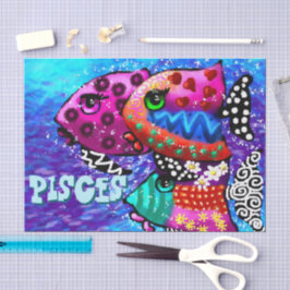 Papel De Seda Peixes de Trio de Peixes Personalizados para Disso