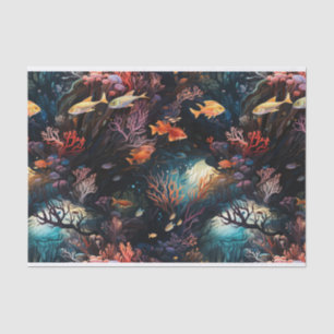 Papel De Seda Peixes do Oceano Tropical e Coral Art. 2.o