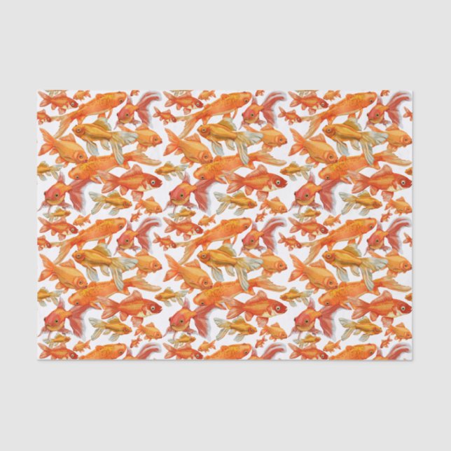 Papel De Seda Peixes dourados (Frente )
