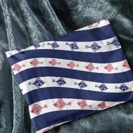 Papel De Seda Peixes e Bandas Azuis