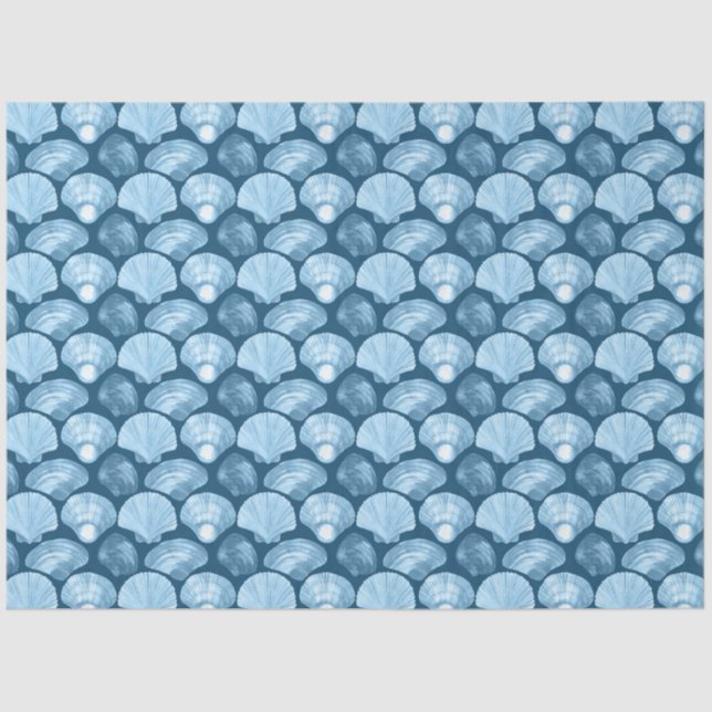 Papel De Seda Pela Série Sea Design 11 (Frente )