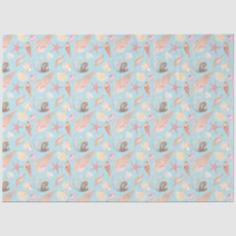 Papel De Seda Pela Série Sea Design 9