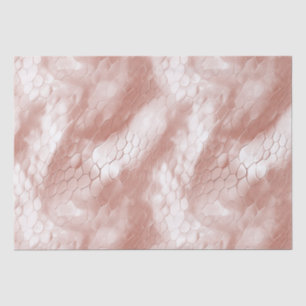 Papel De Seda Pele Cobra branca rosa Dourada