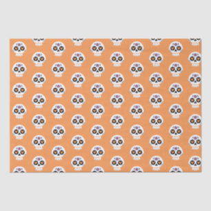 Papel De Seda Pele de Açúcar do Halloween, cor de laranja,