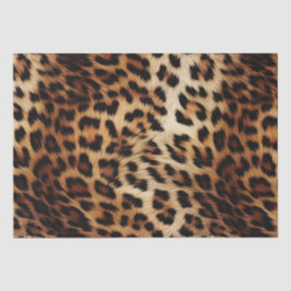 Papel De Seda Pele de impressão leopardo