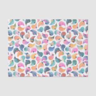 Papel De Seda Pele de Peixe Aquarela