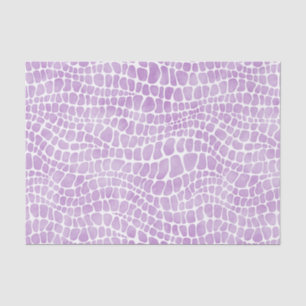 Papel De Seda Pele roxa do crocodilo da aguarela