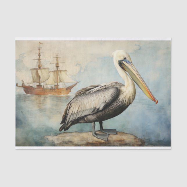 Papel De Seda Pelican 4 Decoupage Paper (Frente )