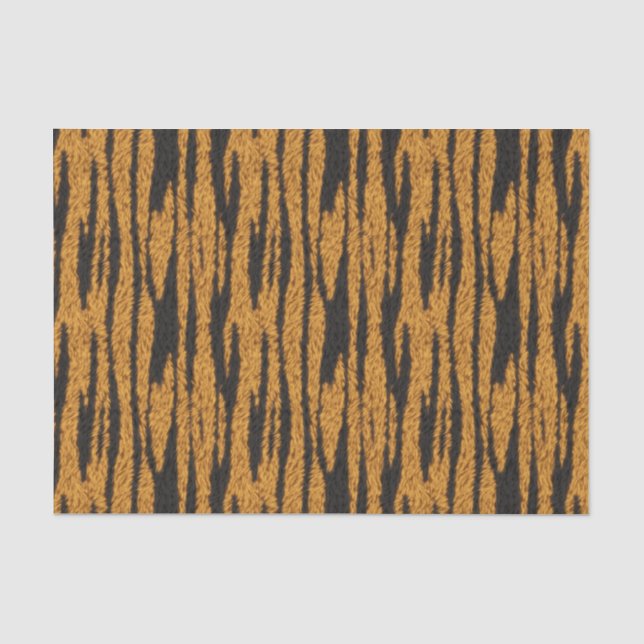 Papel De Seda Pelo Apertado de Tigre (Frente )