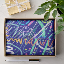 Papel De Seda Pelo Céu Noturno