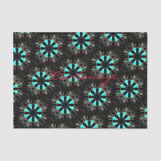 Papel De Seda Penas da Seta à Seta Trocada (Frente )