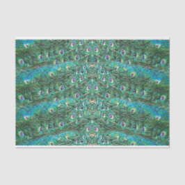 Papel De Seda Penas de pavão, abstrato - padrão acrílico