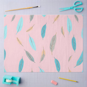 Papel De Seda Penas Populares Coleção de Boho de Luxo