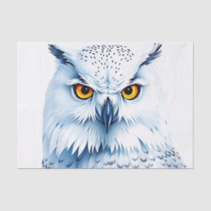 Papel De Seda Penas Pormenorizadas de Snowy Owl