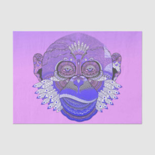 Papel De Seda Penas Tribais Funky Monkey