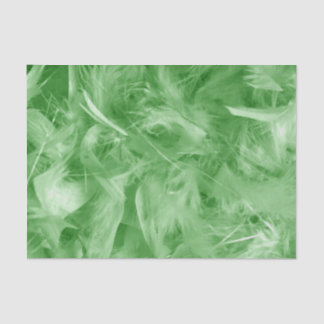 Papel De Seda Penas Verdes