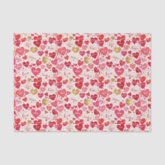 Papel De Seda Pensamento Whimsical & Sweet Heart