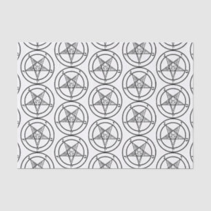 Papel De Seda Pentagrama do Baphomet