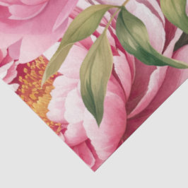 Papel De Seda Peônia Rosa 