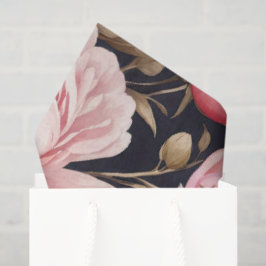 Papel De Seda Peônia Rosa 