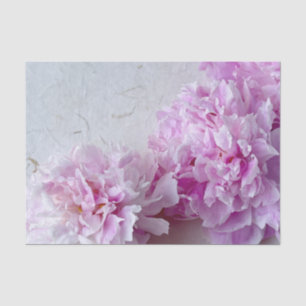 Papel De Seda Peônias cor-de-rosa com espaço para texto
